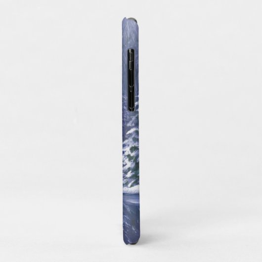 Naam en initiaal winterbomen Case-Mate iPhone case (Achterkant/links)