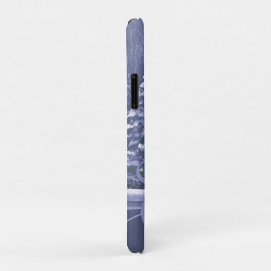 Naam en initiaal winterbomen Case-Mate iPhone case (Achterkant/rechts)