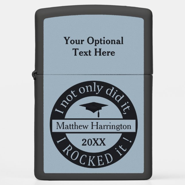 NAAM EN JAAR VAN DE KLANT afstuderen lichter (Voorkant)