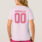 Naam en Jersey Number Front Back T-Shirt (Achterkant)