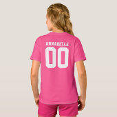 Naam en Jersey Number Front Back T-Shirt (Achterkant volledig)