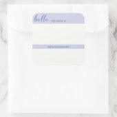 Naam en Label Pronoun - Lila vierkant (Tas)