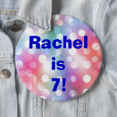 Naam en leeftijd Button Pin (In situ)