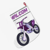 Naam en leeftijd of nummer van de dummymotor grote kerstsok (Achterkant (Hangend))