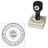 Naam en Logo Custom Rubber Stamp Rubberstempel (Gestempeld)