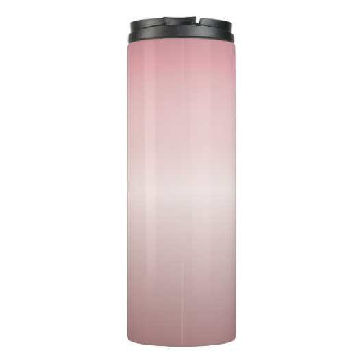 Naam en monogram | Soft FAUX Roos Gold Blush Thermosbeker (Achterkant)