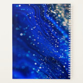 Naam en monogram van de blauwe hamer planner (Achterkant)