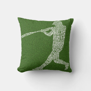 Naam en nummer Aangepaste Softball Baseball Pillow Kussen