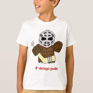 Naam en nummer achterkant Afdrukken Hockey Goalie T-shirt