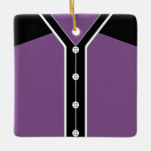 Naam en nummer Baseball Softball Jersey Sjabloon Keramisch Ornament (Voorkant)