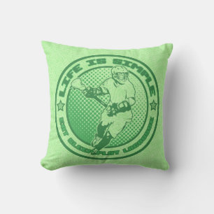 Naam en nummer Eat Sleep Lacrosse Pillow Kussen