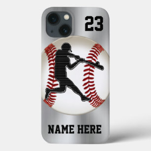 NAAM en NUMMER iPhone Baseball Hoesjes stevig