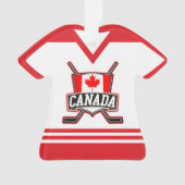 Naam en nummer Jersey Canada Logo Ornament (voorkant)