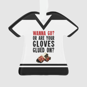Naam en nummer Jersey Hockey Enforce Quote Ornamen Ornament