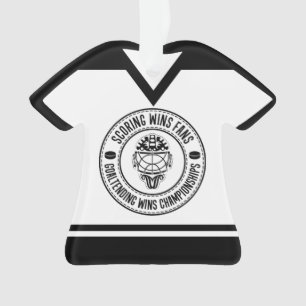 Naam en nummer Jersey Hockey Goalie Ornament