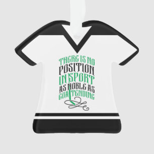 Naam en nummer Jersey Hockey Goalie Quote Ornament