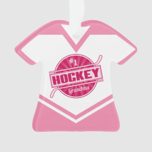 Naam en nummer Jersey Hockey Grandma Ornament