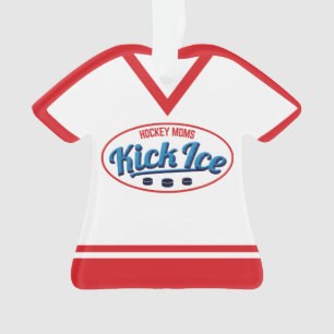Naam en nummer Jersey Hockey Moms Kickice Ornament