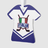 Naam en nummer Jersey Italië Logo Ornament (voorkant)