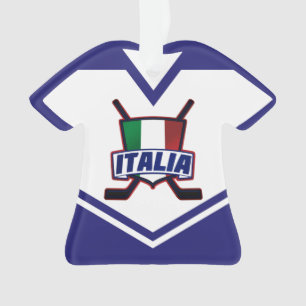 Naam en nummer Jersey Italië Logo Ornament