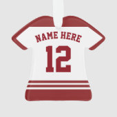 Naam en nummer Jersey Logo Ornament (achterkant)