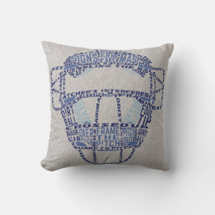 Naam en nummer Jersey Style Baseball Catcher Pillo Kussen