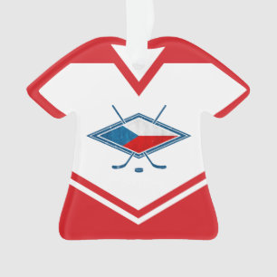 Naam en nummer Jersey Tsjechië Logo Ornament
