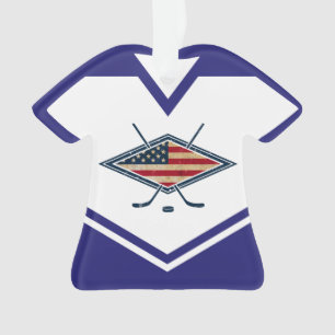 Naam en nummer Jersey USA Logo Ornament