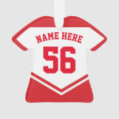 Naam en nummer Jersey Zwitserland Logo Ornament (achterkant)