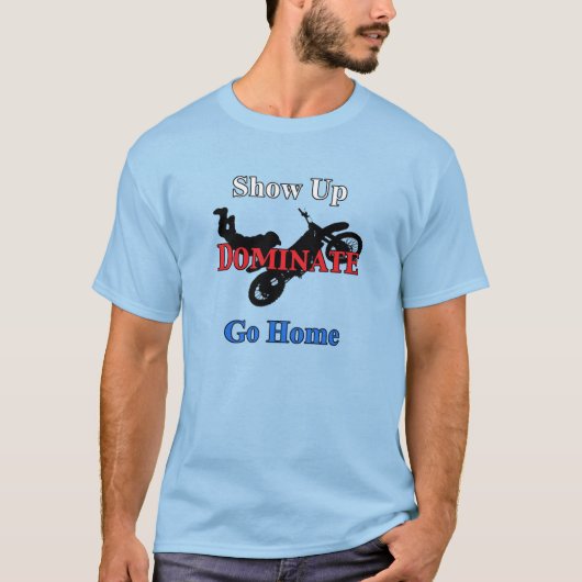 Naam en nummer op achterste seriële motocross t-shirt (Voorkant)