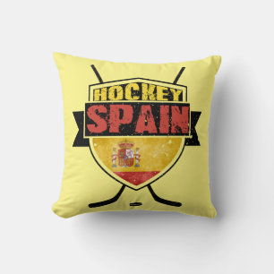 Naam en nummer Spaanse Hockey Logo Kussen