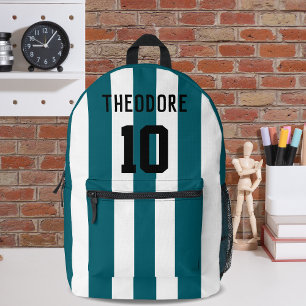 Naam en nummer sportspeler Monogram Bedrukte Rugzak