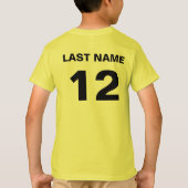 Naam en nummer t-shirts. t-shirt (Achterkant)