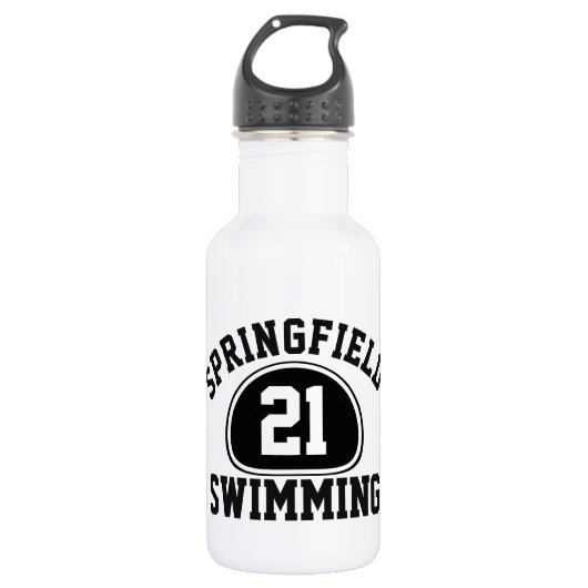 Naam en nummer van het aangepaste team met trots waterfles (Voorkant)