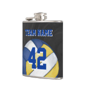 Naam en nummer volleybalteam heupfles (Links)