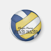 Naam en nummer volleybalteam magneet (Voorkant)
