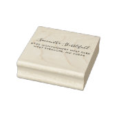 Naam en retouradresscript toevoegen 	rubberstempel (Stempel)