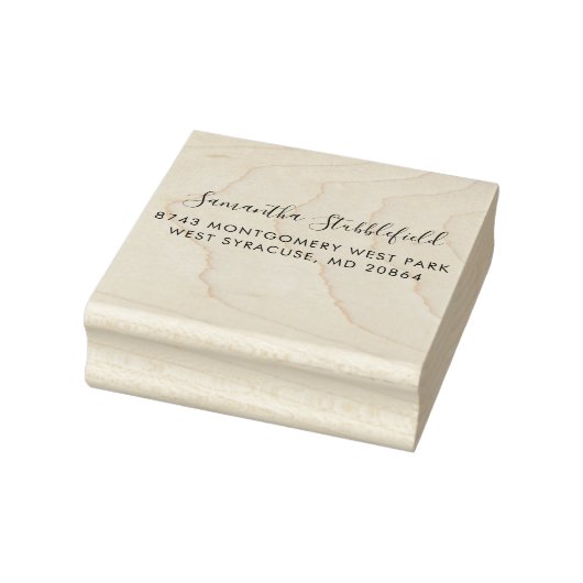 Naam en retouradresscript toevoegen 	rubberstempel (Stempel)