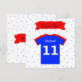 naam en tekst bedankkaartje 11e verjaardag kaart (Voorkant / Achterkant)