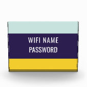 Naam en wachtwoord van Beach Wifi Fotoblokken (Voorkant)