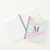 Naam esthetisch holografisch monogram notitieboek (Binnen)
