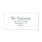 Naam fancy script naam retouradres  zelfinktende stempel (Design)