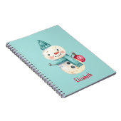 Naam, Fantasievolle Sneëman Winter Planner 16,5 x Notitieboek (Rechterzijde)