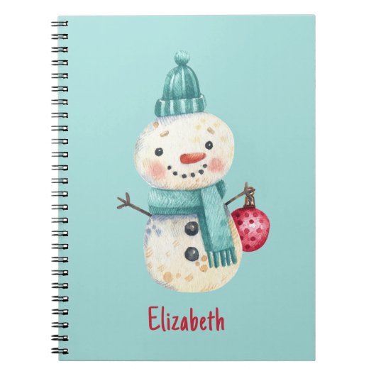 Naam, Fantasievolle Sneëman Winter Planner 16,5 x Notitieboek (Voorkant)