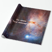Naam, Flame Nebula in Orion, intrigerend diepe rui Cadeaupapier (Uitgerold)