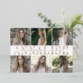 Naam Folie | Aankondiging foto-Afstuderen (Staand Voorkant)