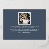 Naam Folie | Aankondiging foto-Afstuderen (Achterkant)