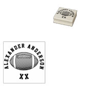 Naam football en Jersey nummer personaliseren Rubberstempel (Gestempeld)