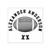 Naam football en Jersey nummer personaliseren Rubberstempel (Afrduk)