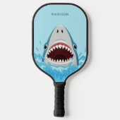 Naam Funny Shark Pickleball Paddle (Achterkant)